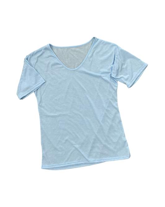 Top Ss Basic By Clothes Mentor In Blue, Size:M