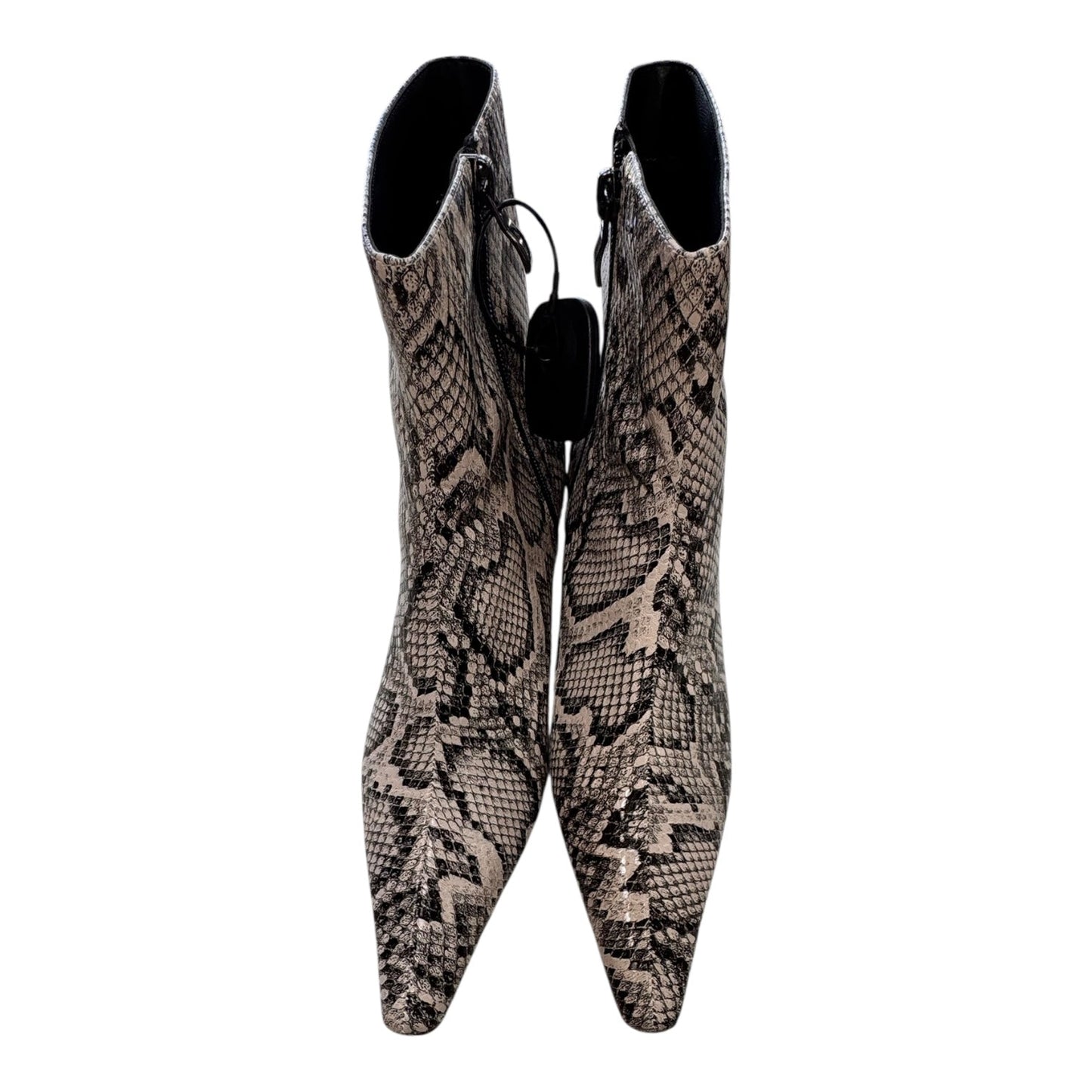 Boots Ankle Heels By Msonlydn In Animal Print, Size:7