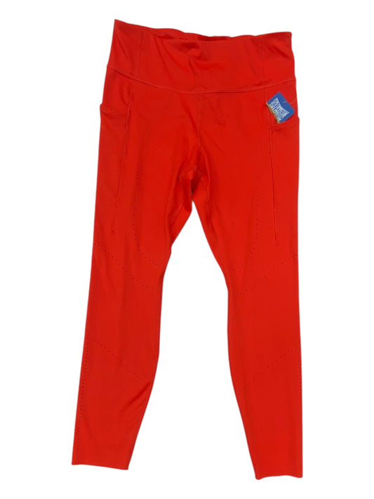 Athletic Leggings By Brooks In Red, Size:L