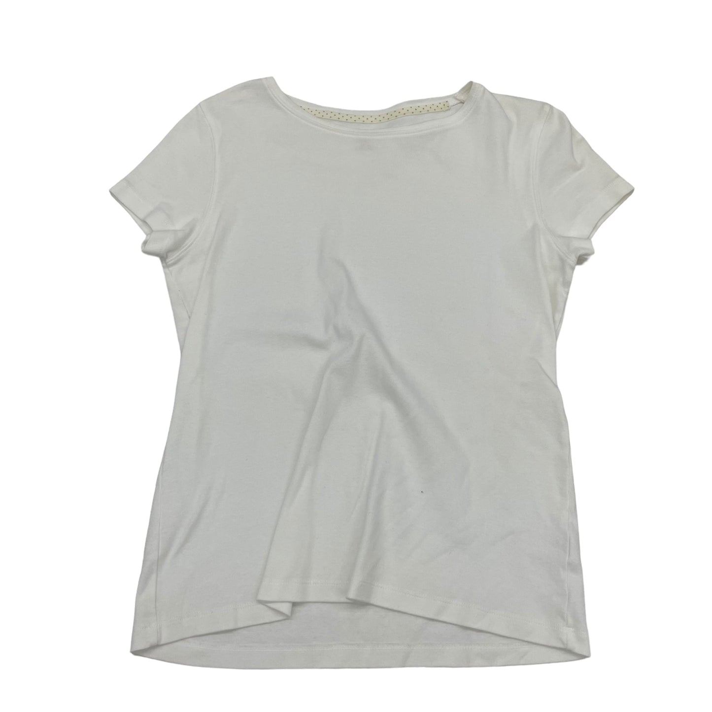 WHITE ST JOHNS BAY TOP SS BASIC, Size S