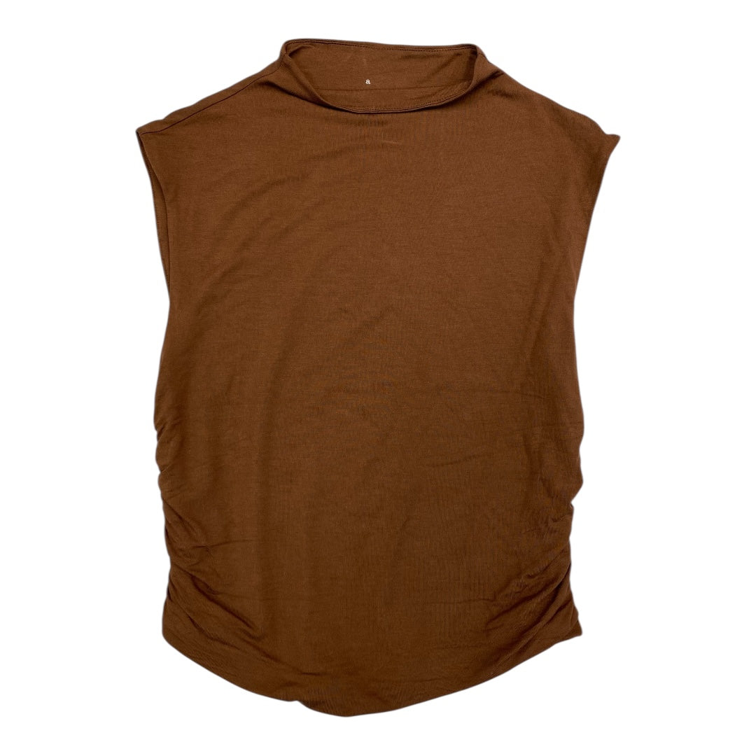 Top Sleeveless Basic By A New Day In Brown, Size:S