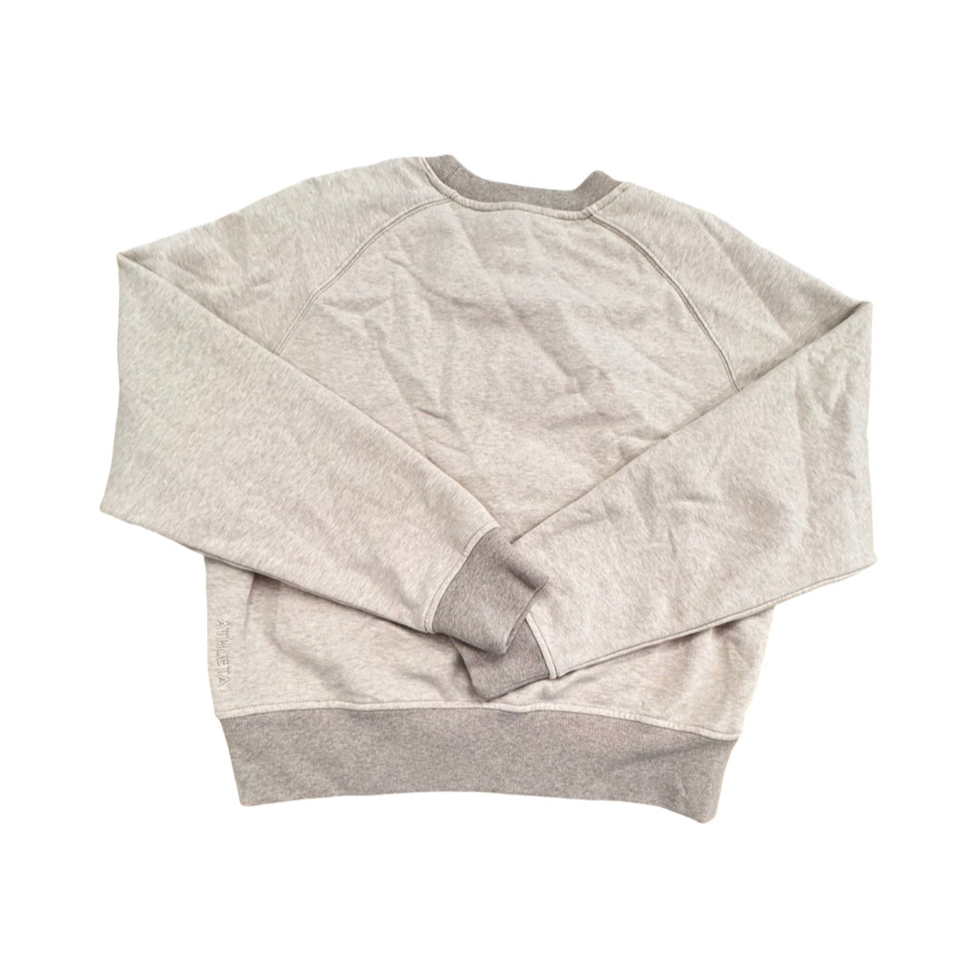 Athletic Sweatshirt Crewneck By Athleta In Tan, Size:S