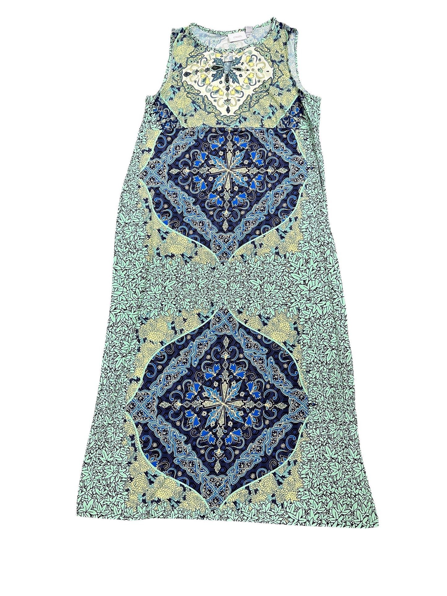 Dress Casual Maxi By Chicos In Green, Size:XL