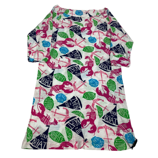 Dress Designer By Lilly Pulitzer In Pink & White, Size:S