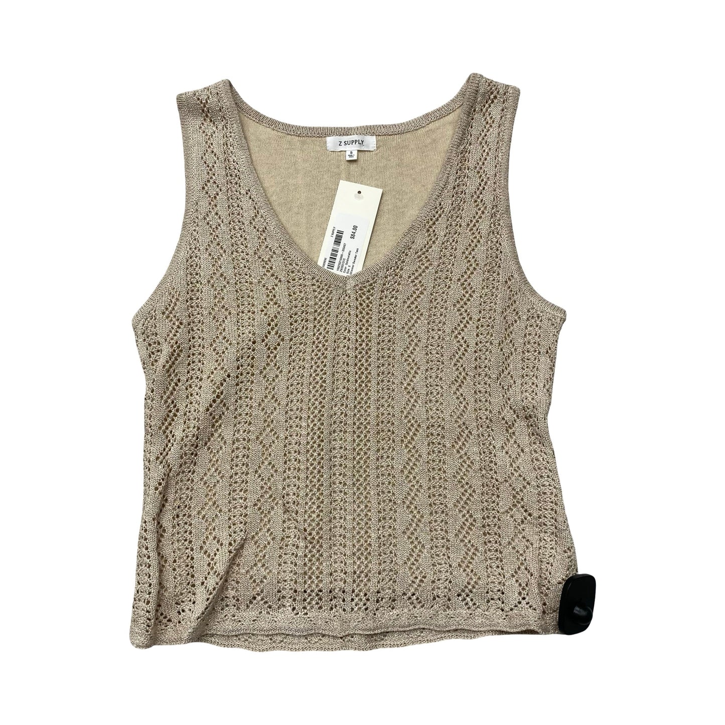 Top Sleeveless By Z Supply In Gold, Size:S