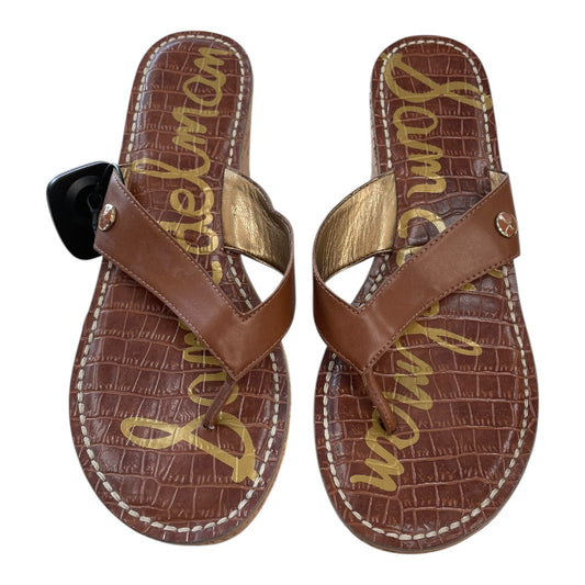 Sandals Heels Block By Sam Edelman In Gold, Size:9