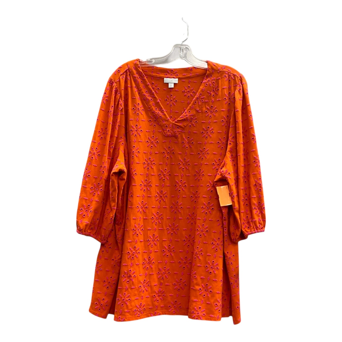 Top Ls By J. Jill In Orange, Size:2X
