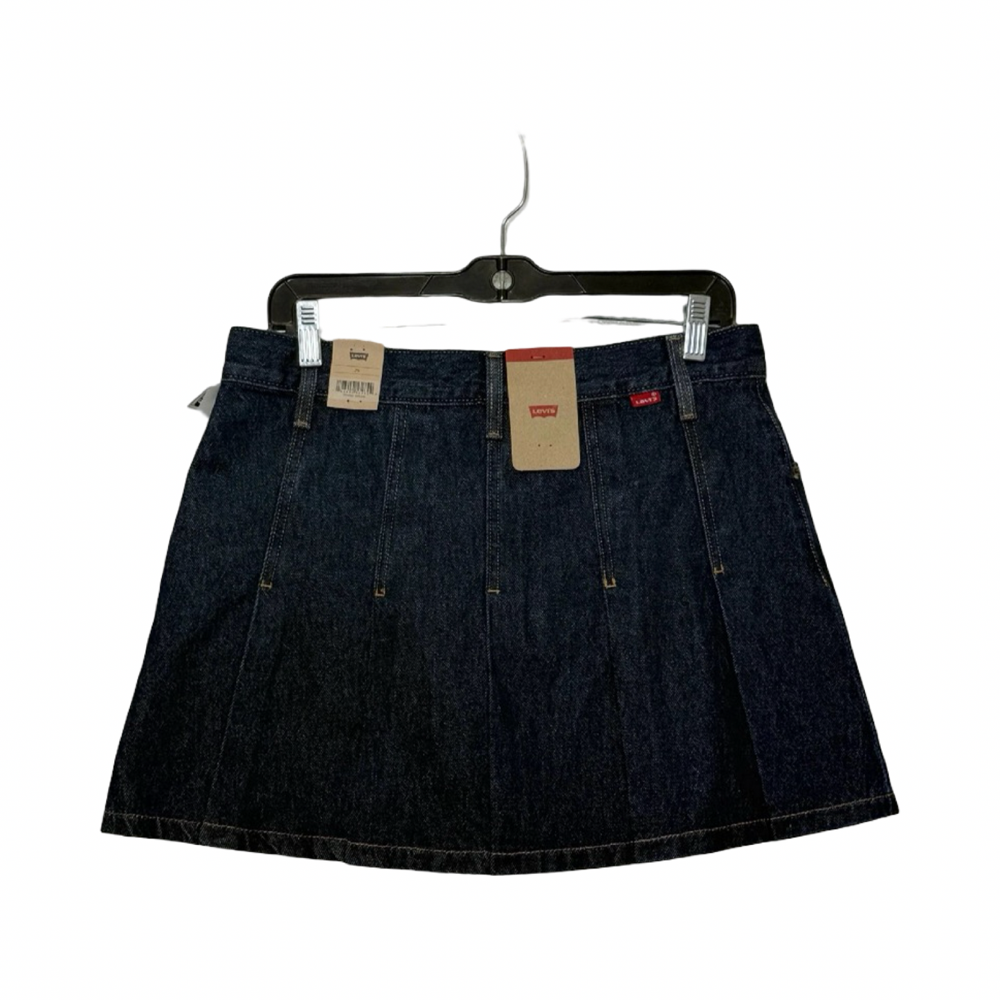 Skirt Mini & Short By Levis In Blue Denim, Size: 8