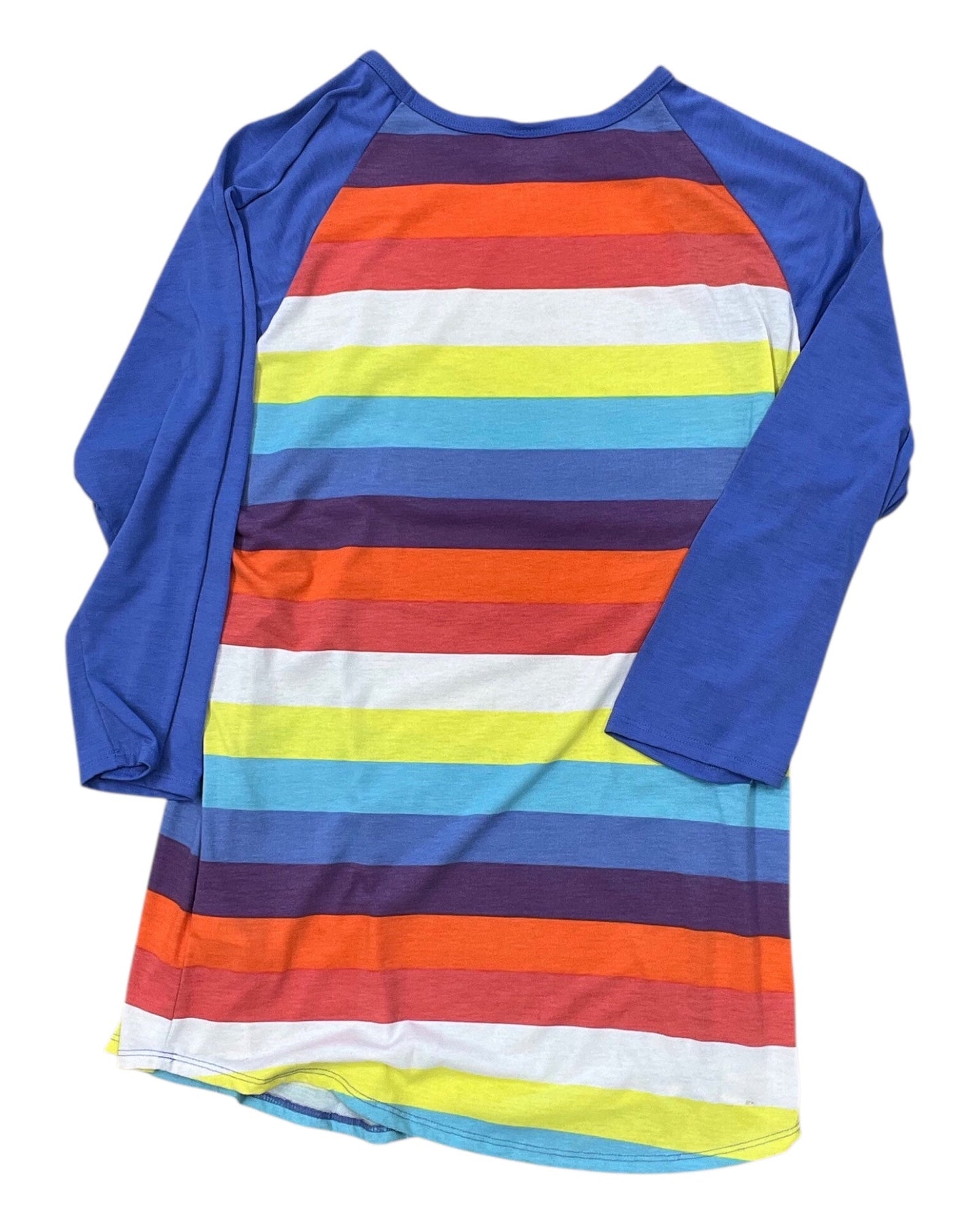 Top 3/4 Sleeve By Lularoe In Multi, Size:Xl