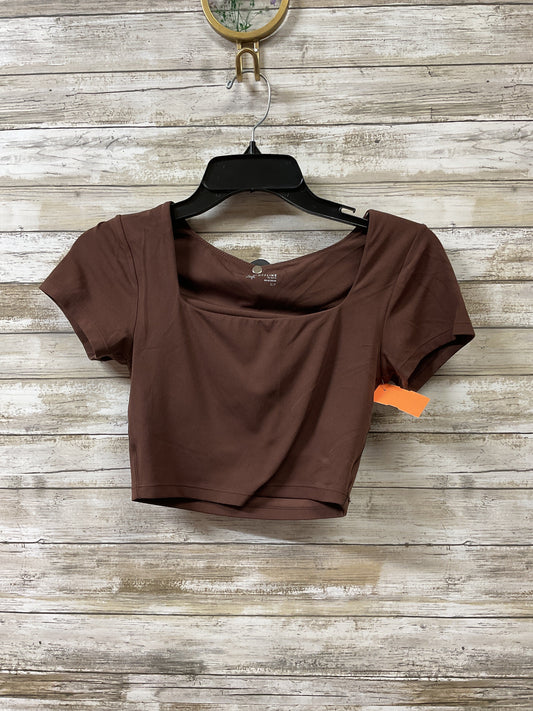 Athletic Top Ss By Aerie In Brown, Size:S