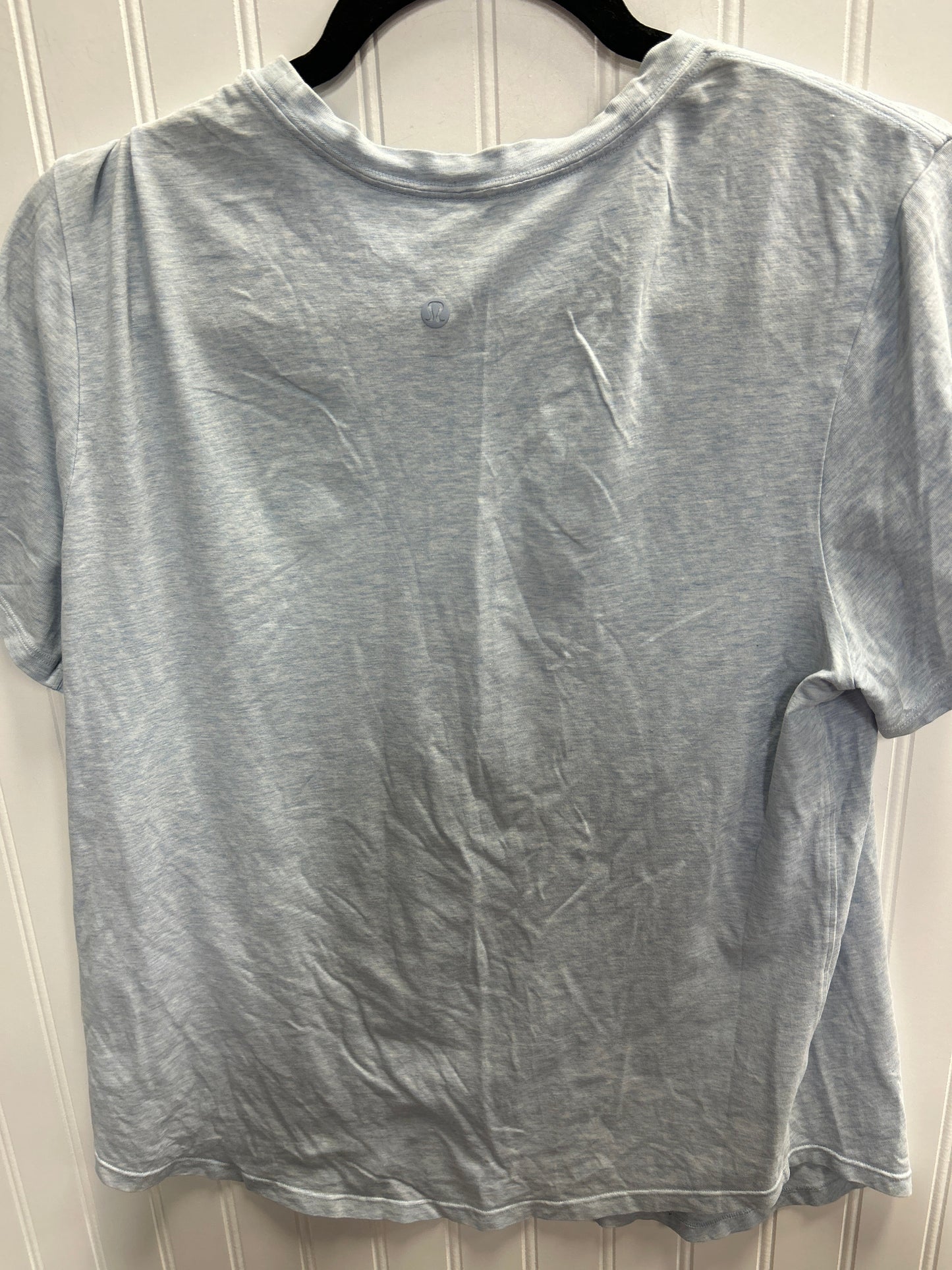 Athletic Top Ss By Lululemon In Blue, Size:8