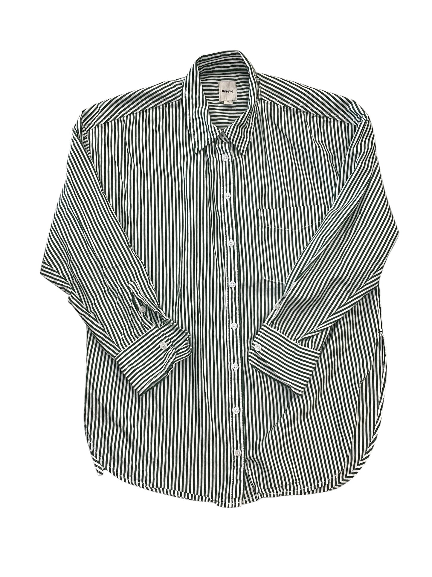 Top Ls By Maeve In Striped Pattern, Size:M