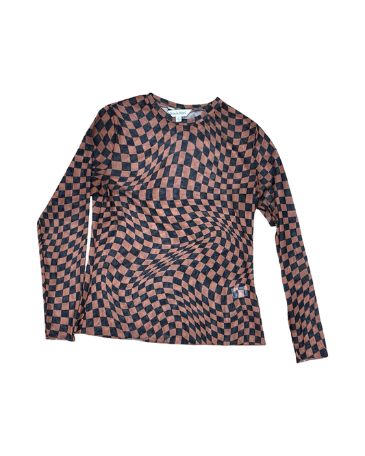 Top Ls By Davi & Dani In Black & Orange, Size:M