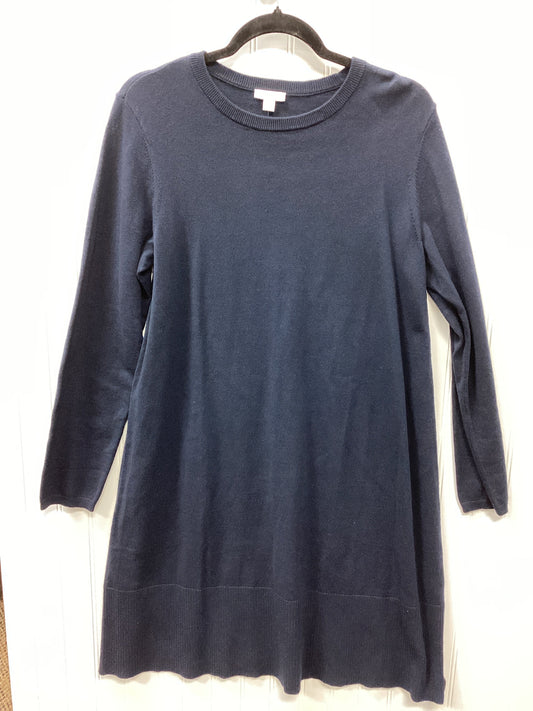 Dress Casual Midi By J. Jill In Navy, Size:M