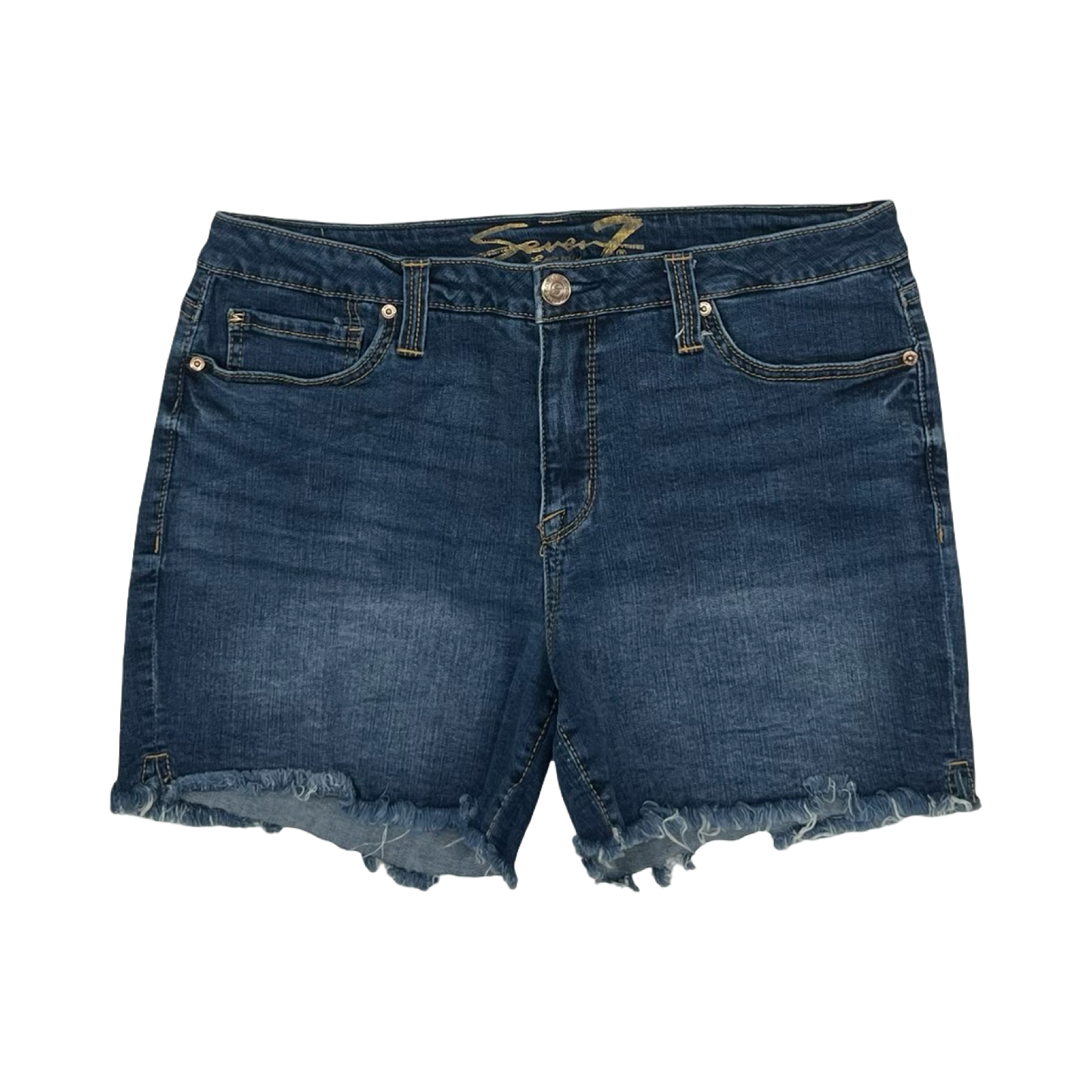 Shorts By Seven 7 In Blue Denim, Size:12