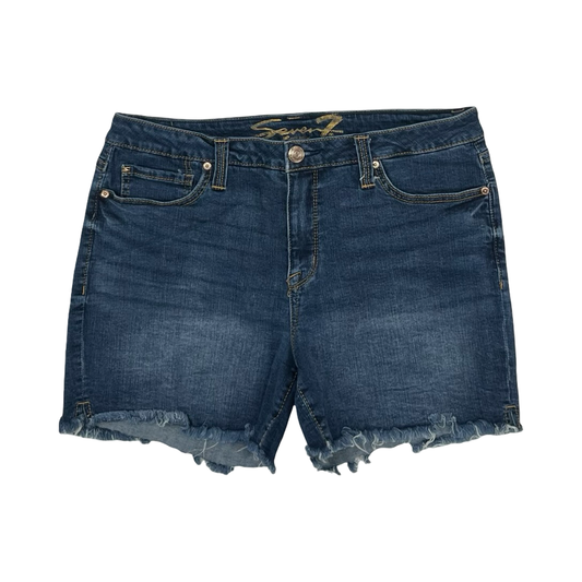 Shorts By Seven 7 In Blue Denim, Size:12