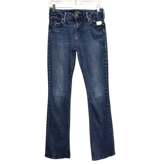 JEANS BOOT CUT by SILVER in BLUE DENIM, Size:10