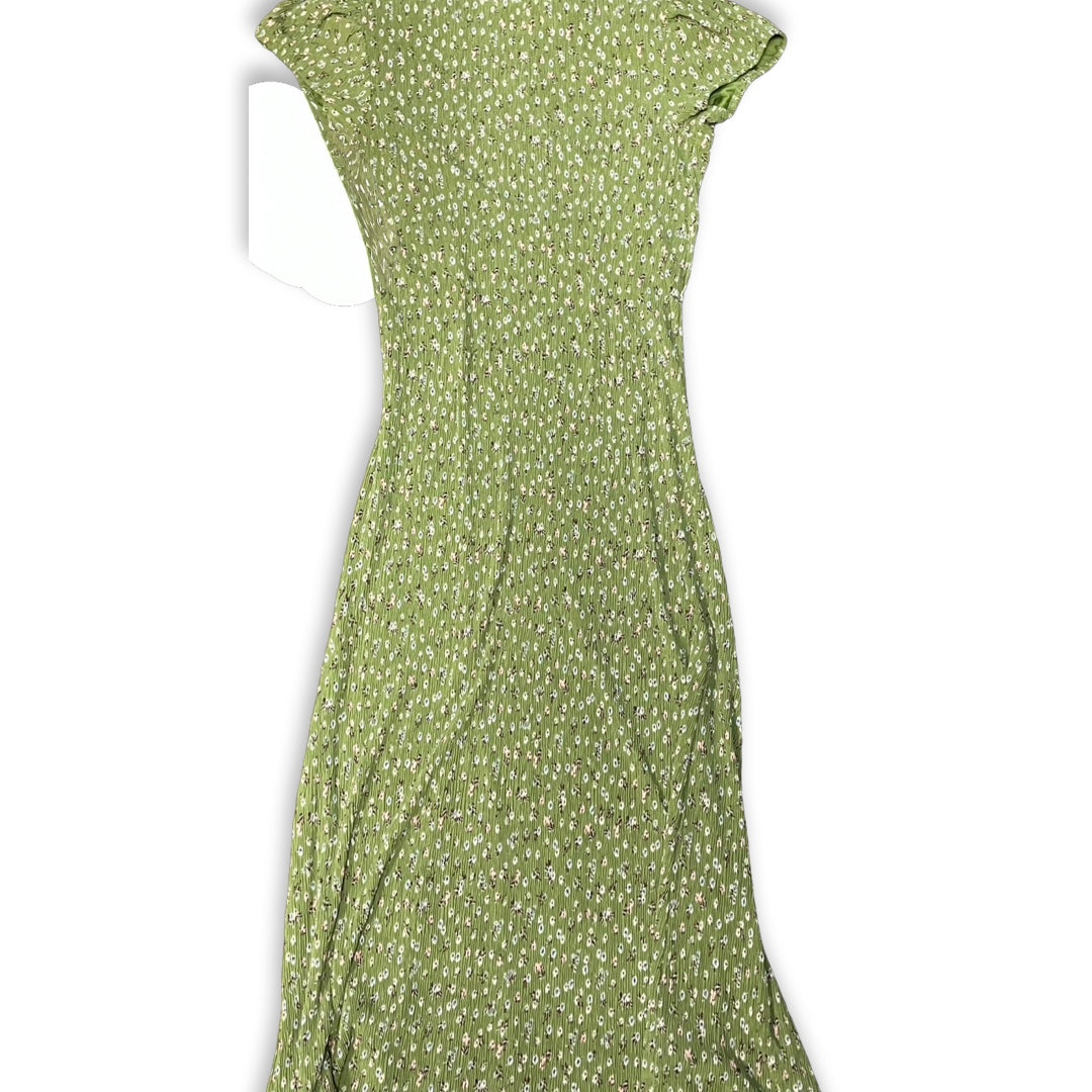 Dress Casual Midi By Mng In Green, Size:M