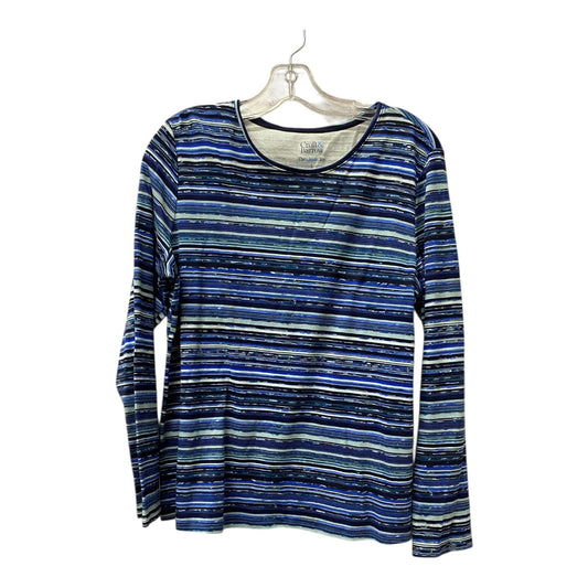 Top Ls Basic By Croft And Barrow In Blue, Size:L