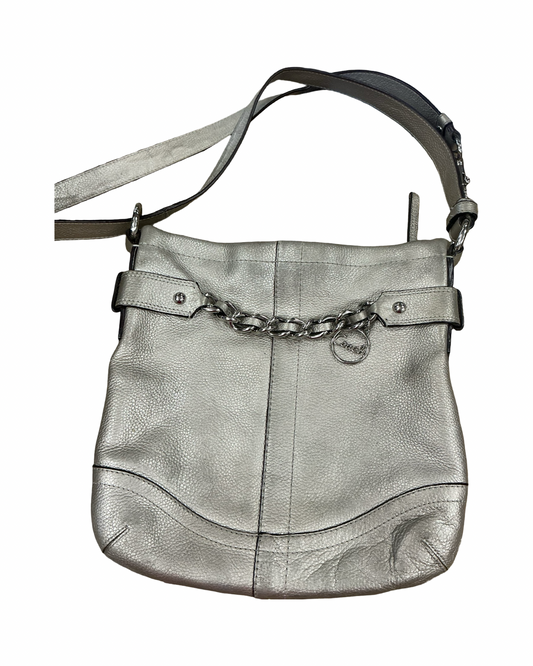 Crossbody Designer By Coach In Tan, Size:Medium
