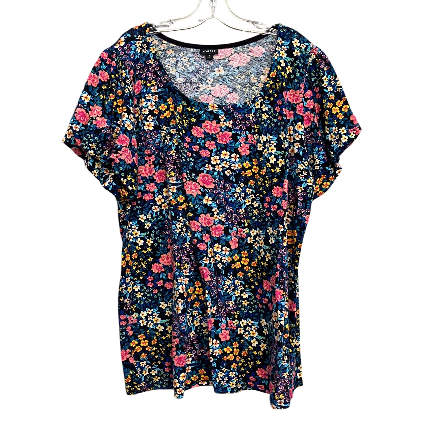 Top Ss By Torrid In Floral Print, Size:3X