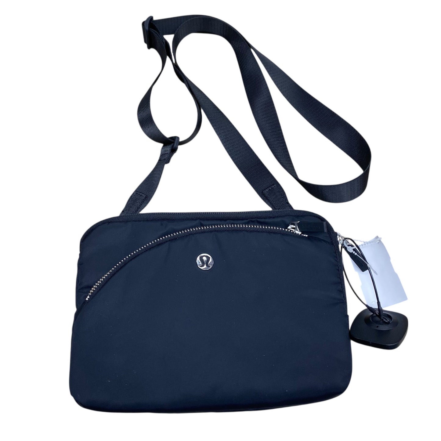 Handbag By Lululemon In Black & Silver, Size:Medium