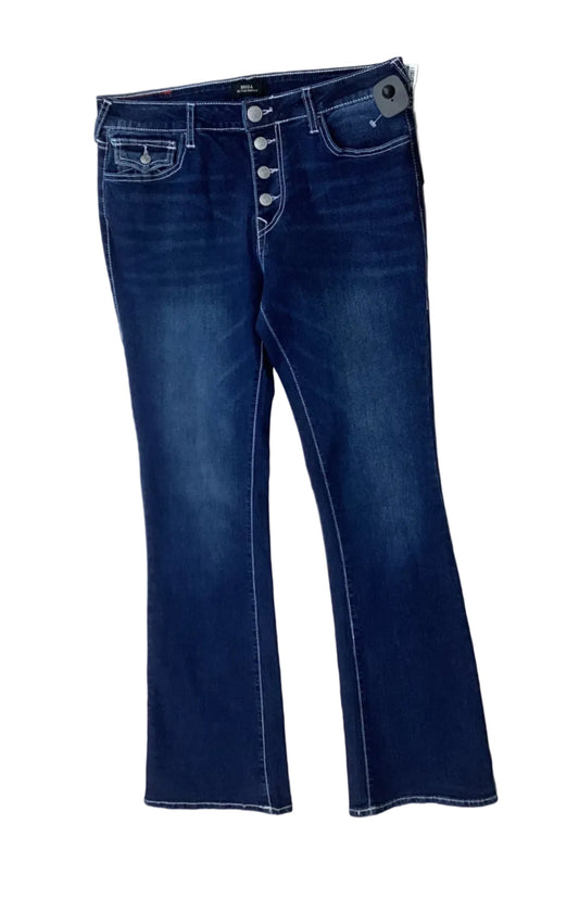 Jeans Boot Cut By True Religion In Blue Denim, Size:8