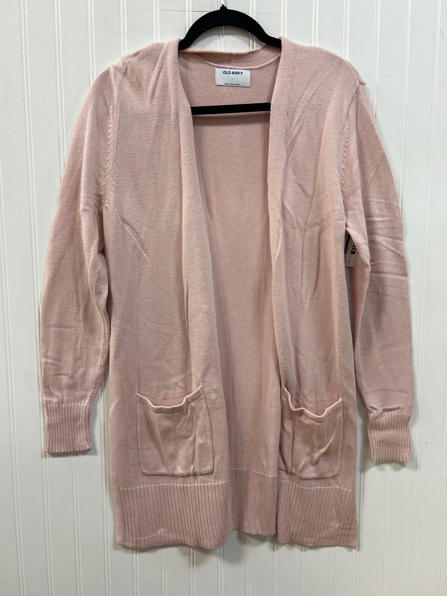 Sweater Cardigan By Old Navy In Pink, Size:L