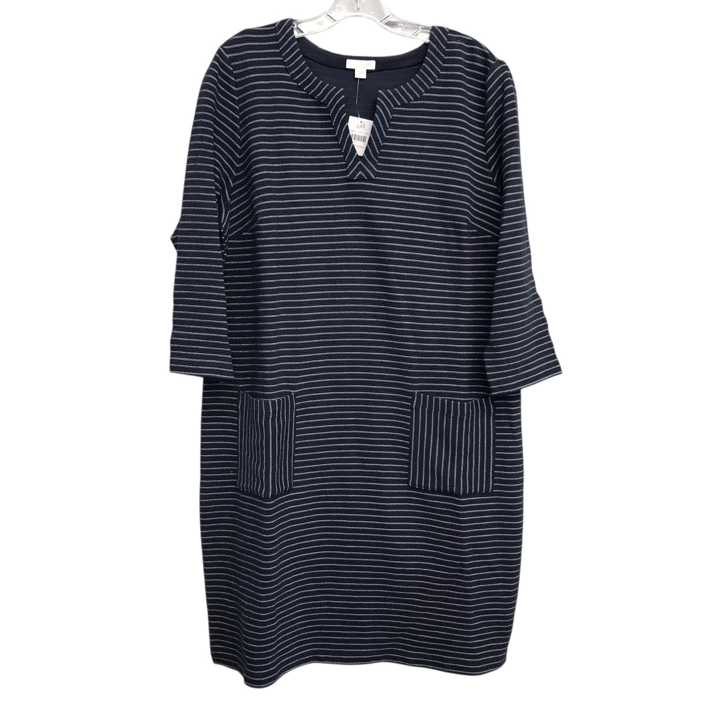 Dress Work By J. Jill In Blue & White, Size:L