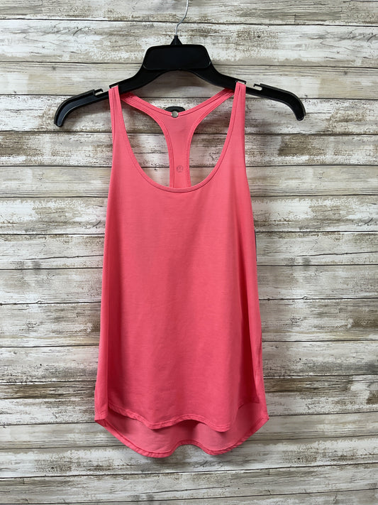 Athletic Tank Top By Lululemon In Pink, Size:L