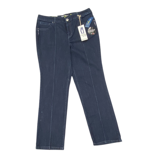 Jeans Straight By Style And Co Collection Women In Blue Denim, Size:16