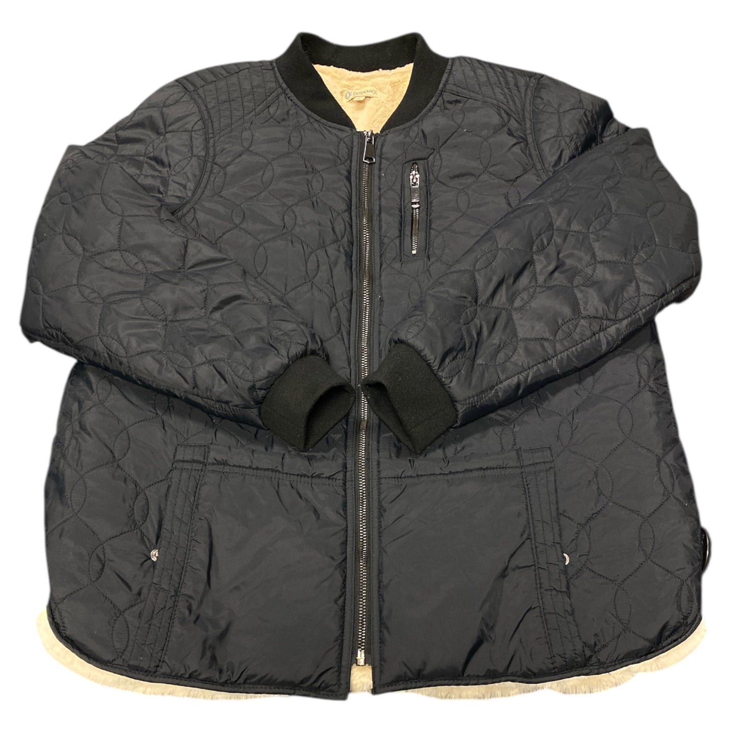 Jacket Puffer & Quilted By Democracy In Black, Size:L
