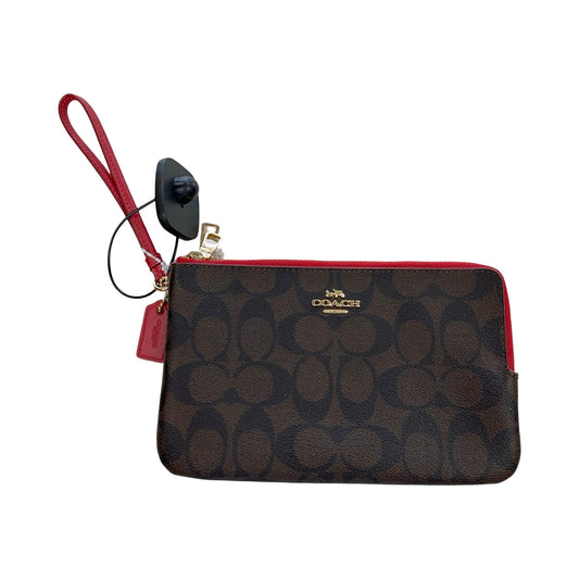 Wristlet Designer By Coach In Brown, Size:Large