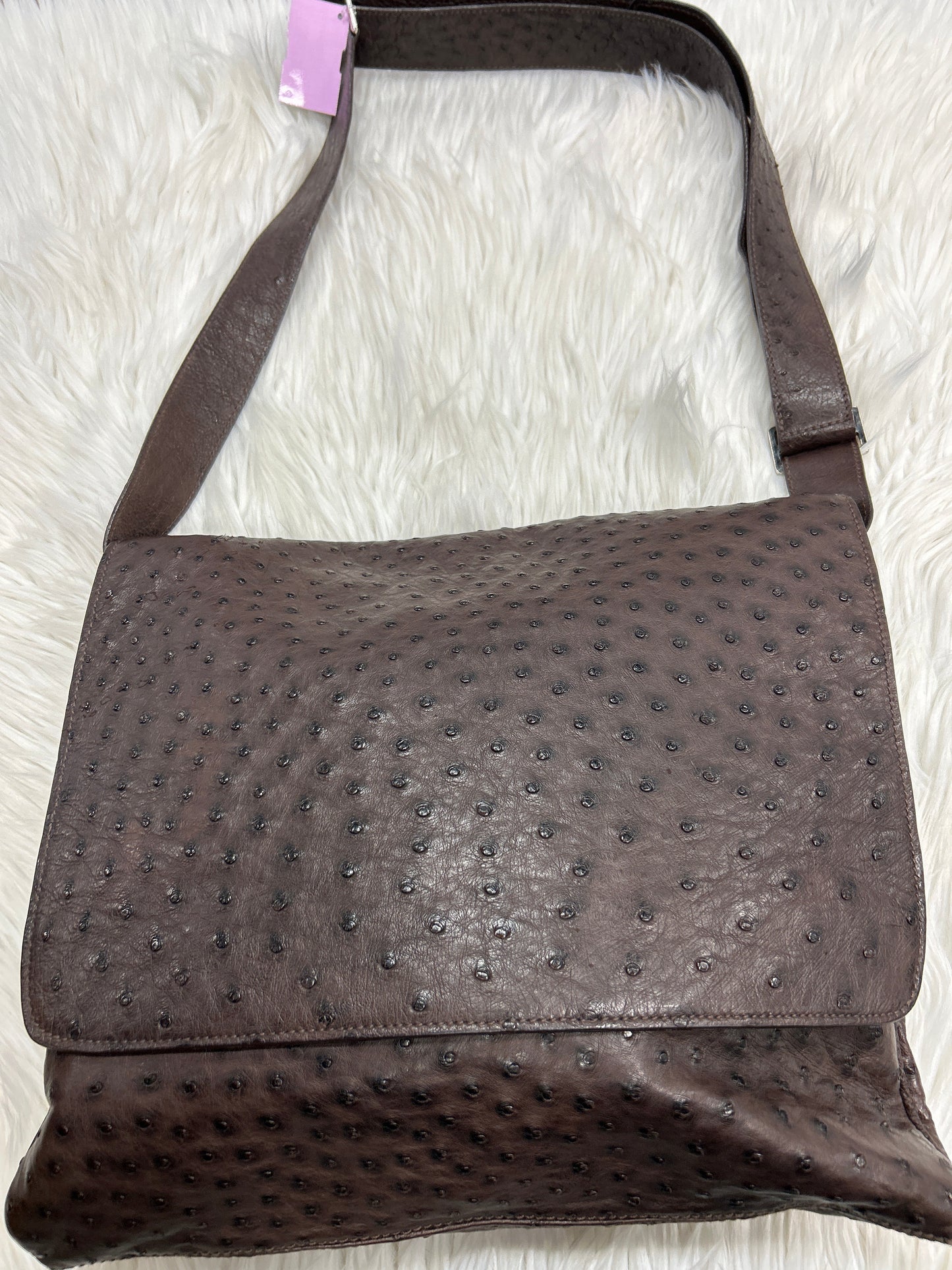 Handbag Leather By Cole-Haan In Brown, Size:Large