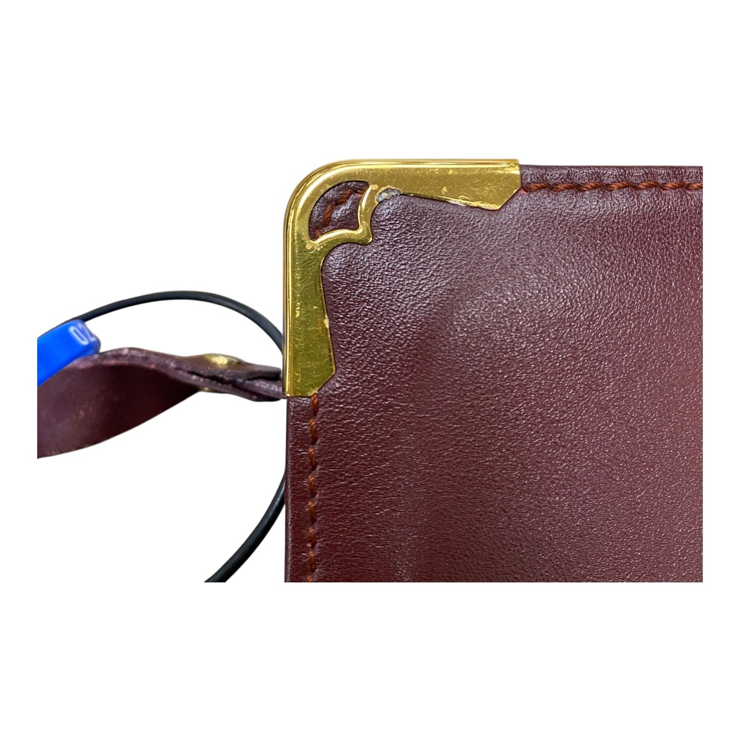 Clutch Luxury Designer By Cartier In Gold & Red, Size:Medium