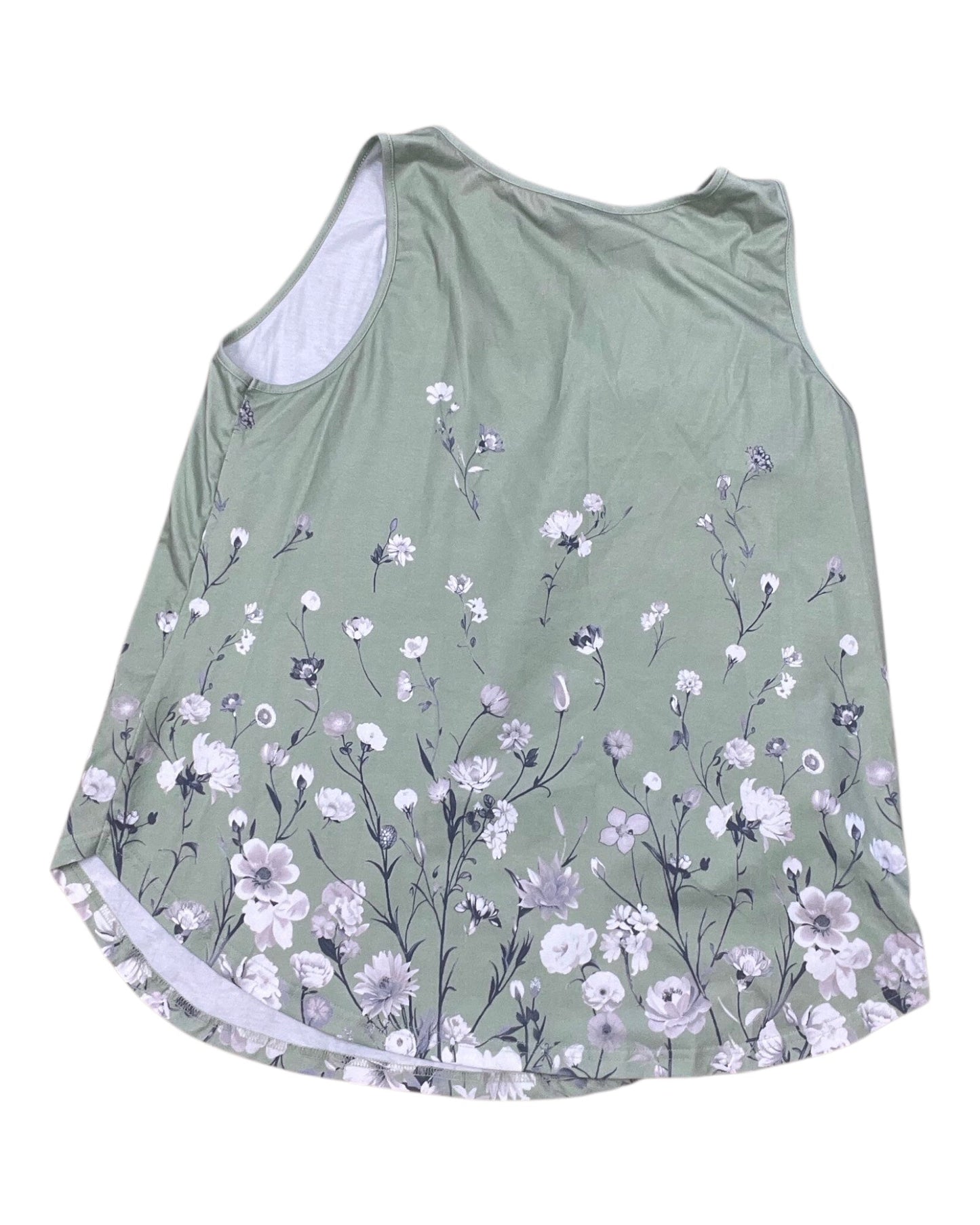 Top Sleeveless By Bloomchic In Green, Size:Xl