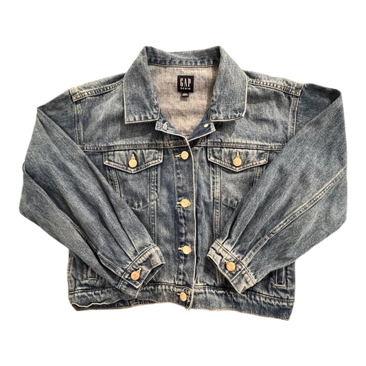 Jacket Denim By Gap In Blue Denim, Size:L