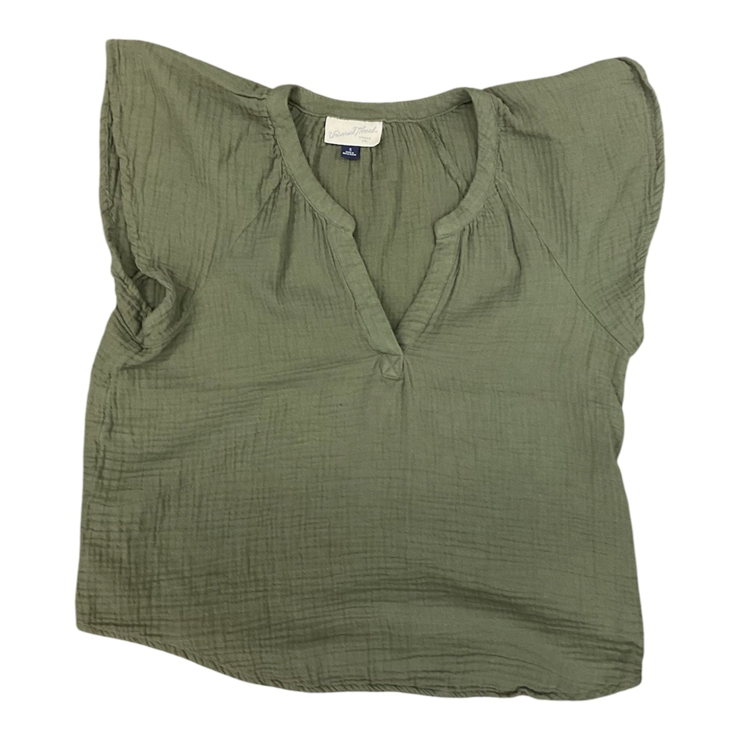 Top Ss By Universal Thread In Green, Size:S