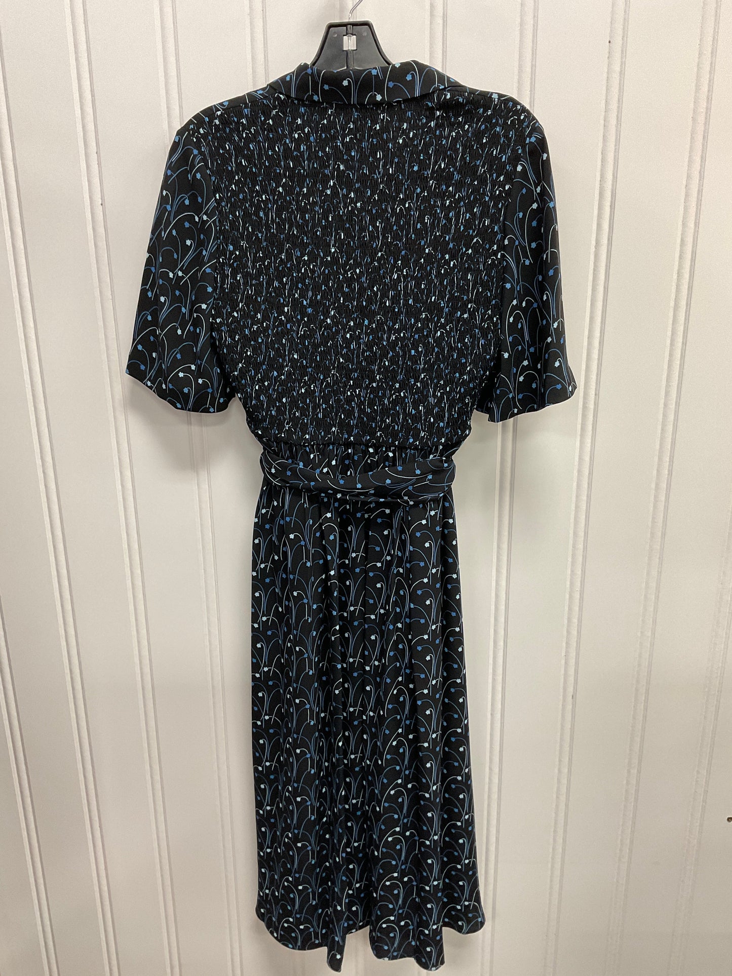 Dress Designer By Kate Spade In Black & Blue, Size:Xs