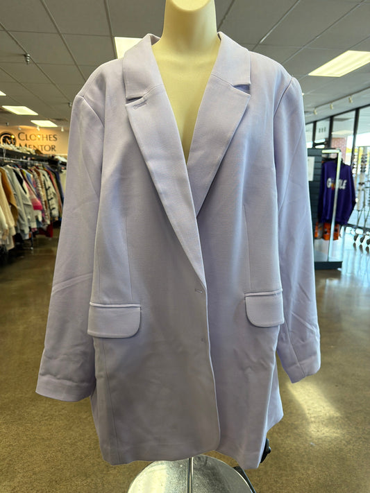 Blazer By Eloquii In Purple, Size:26