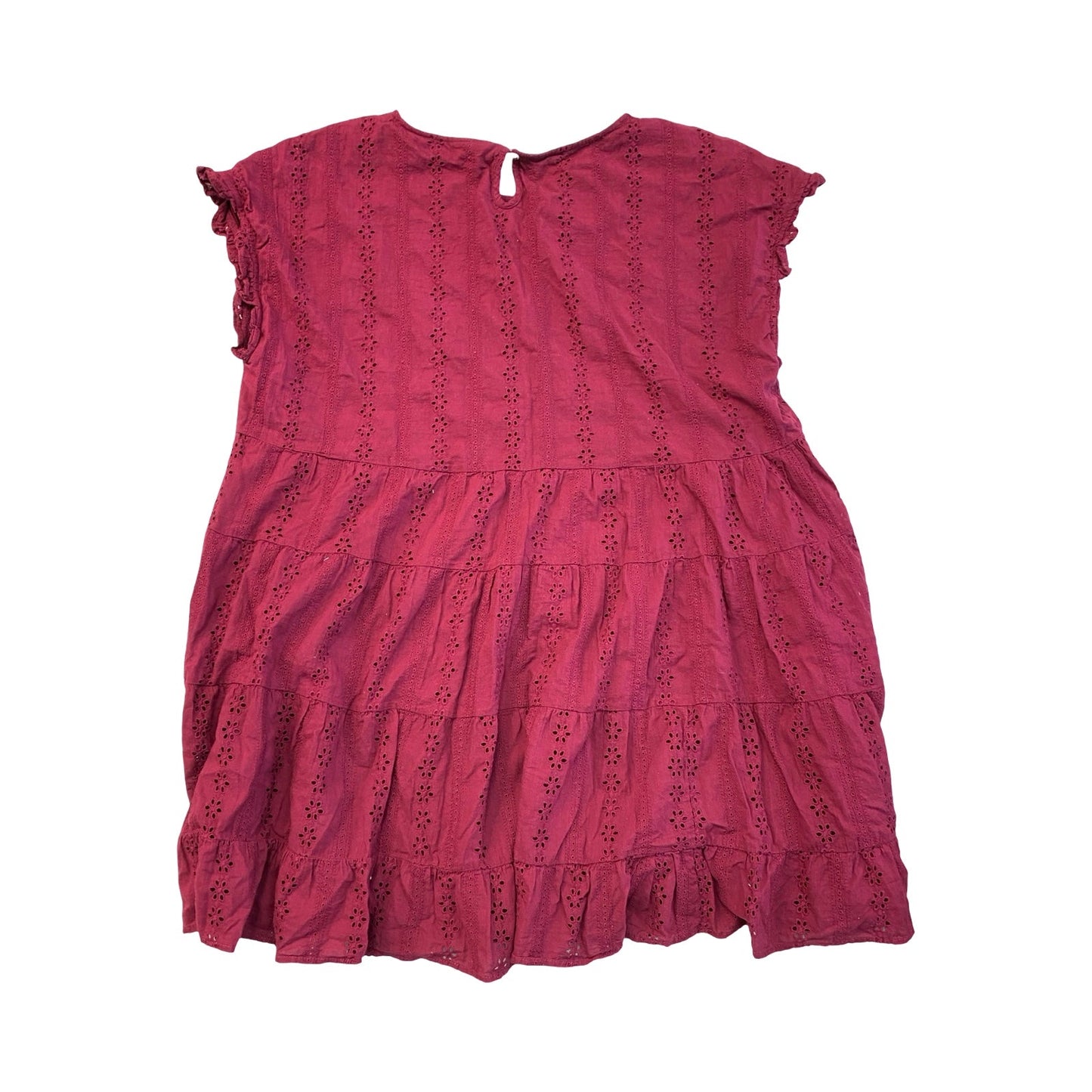 Dress Casual Short By Arula In Maroon, Size:2X