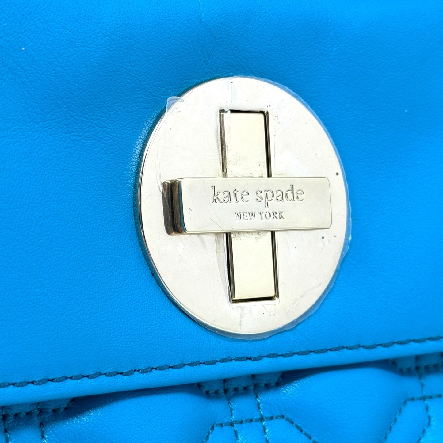 Astor Court Lila Quilted Leather Shoulder Bag  Designer By Kate Spade, Size: Medium