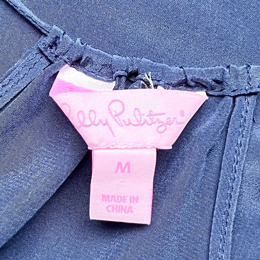 Top Sleeveless By Lilly Pulitzer In Navy, Size: M