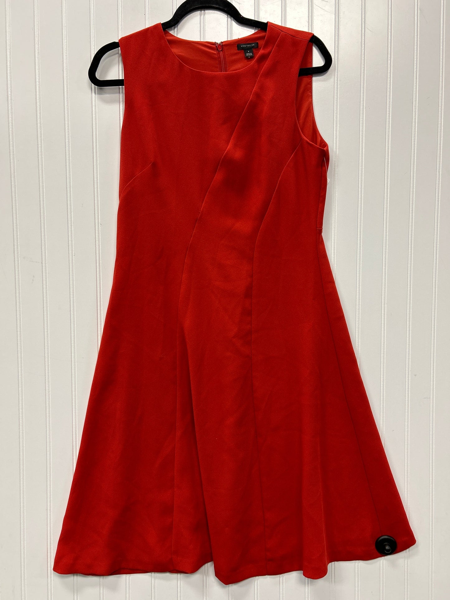 Dress Work By Ann Taylor In Orange, Size:8