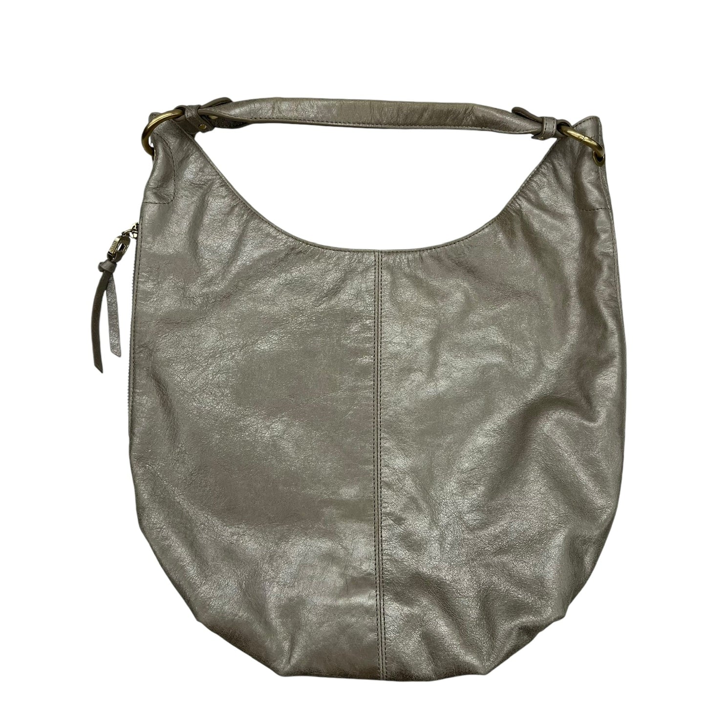 Handbag Leather By Hobo Intl In Gold, Size:Medium