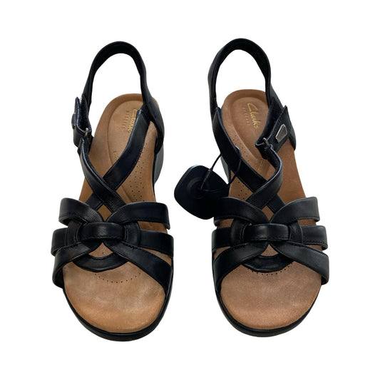 Sandals Heels Block By Clarks In Black, Size:8