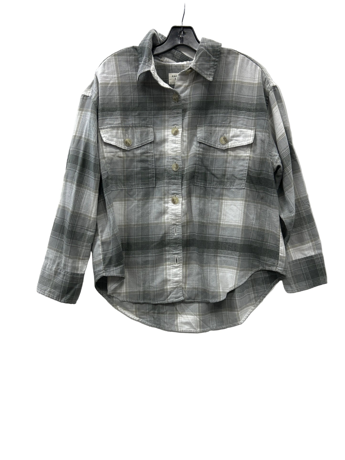 Top Ls By American Eagle In Grey, Size:S