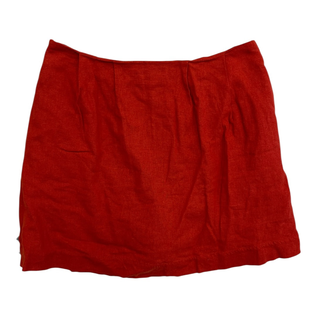 Skort By Banana Republic In Red Orange, Size:6