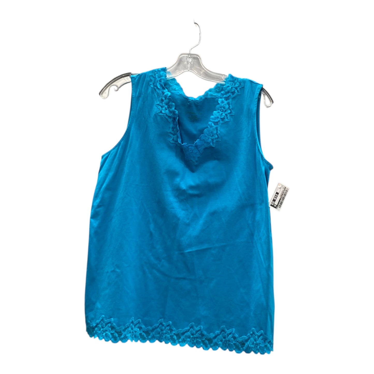 Top Sleeveless By Coldwater Creek In Teal, Size:Xl