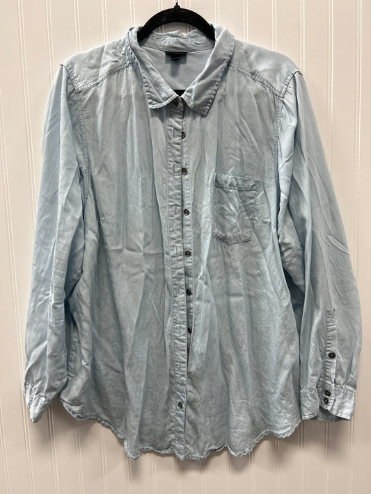 Top Ls By Torrid In Blue, Size:2X